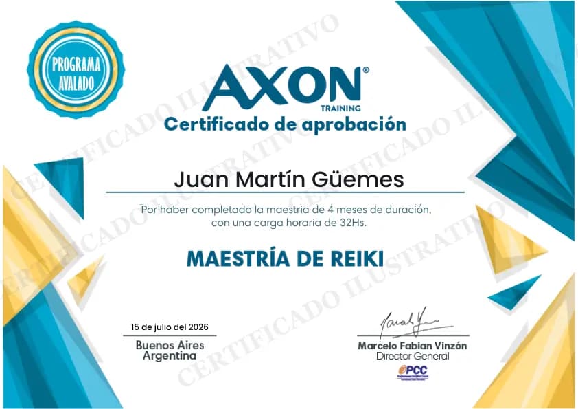 Tu certificación Maestría de Reiki